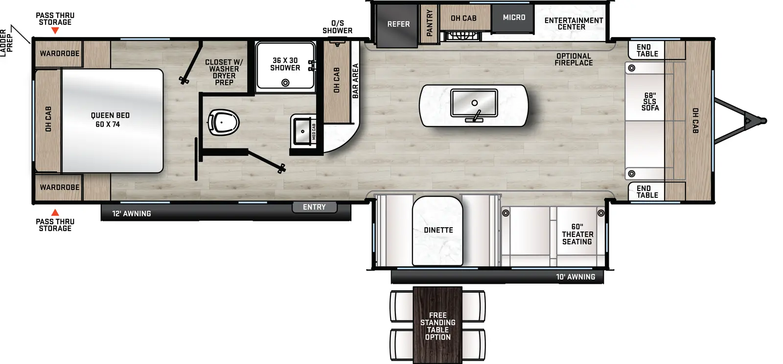 Aurora 28FDS Floorplan